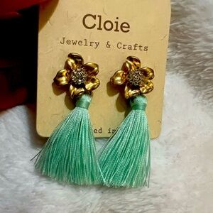 Post back earrings w/ tassels